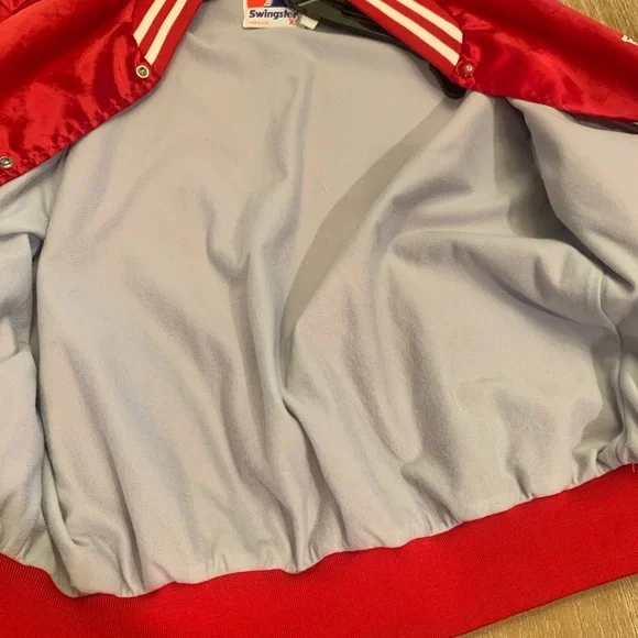 Vintage Made in the USA Firestone Red Bomber Jacket - Picture 6 of 12